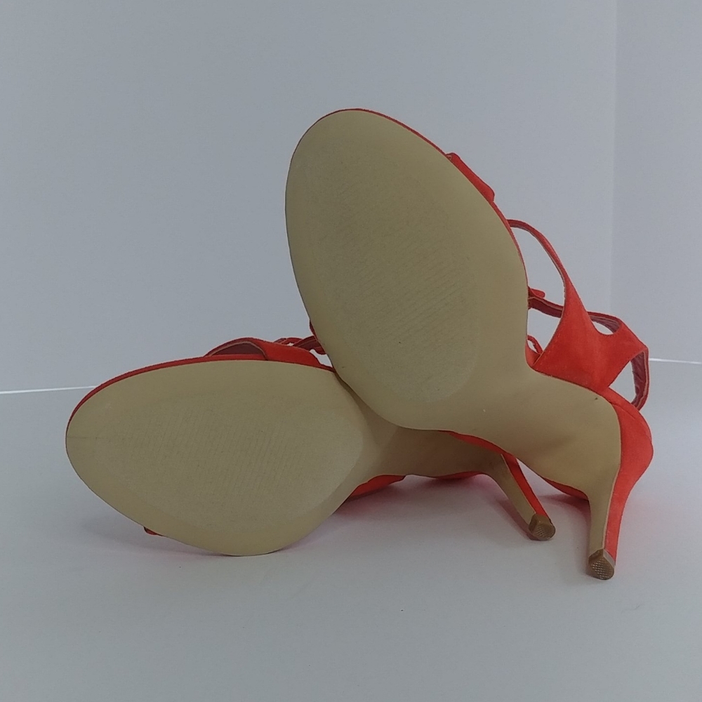 JustFab | Reeta in Red Wrap Heels 8.5 - Picture 5 of 6